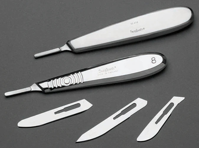 Feather - Surgical Blade Carbon Steel No. 22 NonSterile Disposable Individually Wrapped - 3802181