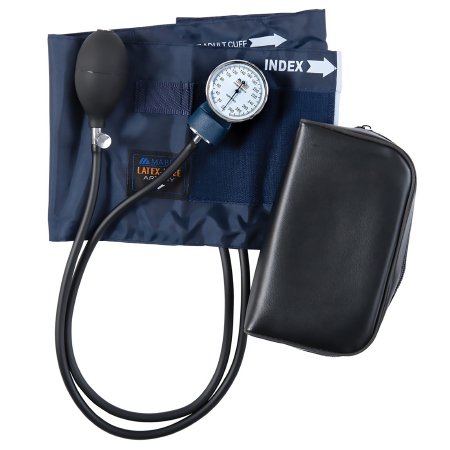 Mabis Precision - Aneroid Sphygmomanometer Unit 2-Tubes Adult Large Cuff - 09-141-011