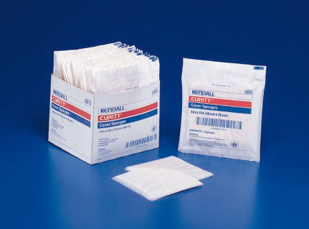 Cardinal Curity NonWoven Sponge NonWoven Cellulose 4-Ply 4 X 4 Inch Square NonSterile - 2913