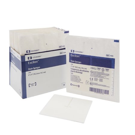 Excilon - Drain Sponge Nonwoven 4 X 4 Inch Sterile - 7086-