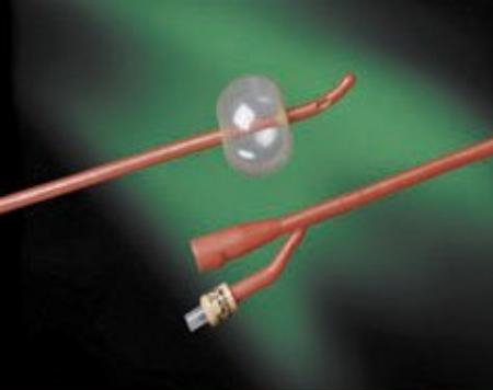 Bardex Lubricath - Foley Catheter 2-Way Coude Tip 5 cc Balloon 14 Fr. Hydrophilic Polymer Coated Latex - 0102L14