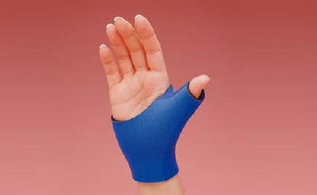 Patterson Medical Supply Rolyan Thumb Support Neoprene Left Hand Blue Medium - A95245