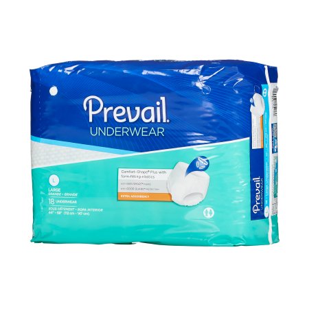 First Quality Prevail Daily Underwear Adult Absorbent Underwear Pull On Large Disposable Moderate Absorbency - PV-513
