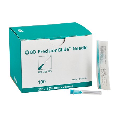 PrecisionGlide - Hypodermic Needle NonSafety 23 Gauge 1 Inch Length Thin Wall - 305145