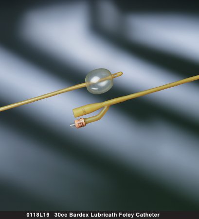 Bardex - Foley Catheter 2-Way Round Tip 30 cc Balloon 18 Fr. Latex - 0118L18