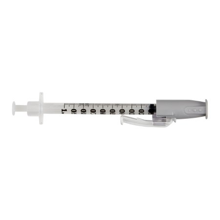 SafetyGlide - Tuberculin Syringe with Needle 1 mL 27 Gauge 1/2 Inch Regular Wall Sliding Safety Needle - 305945