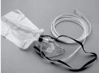 Salter Labs Salter Labs NonRebreather Oxygen Mask Elongated Style Adult User One Size Fits Most Adjustable Elastic Head Strap - 8120-7-50