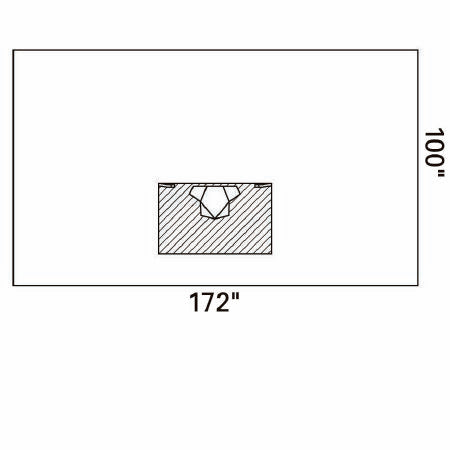 O&M Halyard - Orthopedic Drape Beach Chair Shoulder Drape 172 W X 100 L Inch Sterile - 89063