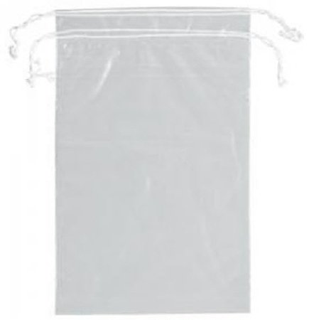 RD Plastics Company Patient Belongings Bag 5 X 8 Inch Plastic Drawstring Closure Clear - G100
