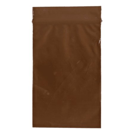 RD Plastics Company - Reclosable Bag 2-1/2 X 9 Inch Plastic Amber Zipper Closure - Q200