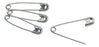 Graham-Field - Safety Pin Number 3 Nickel Plated Steel - 3039-3 C