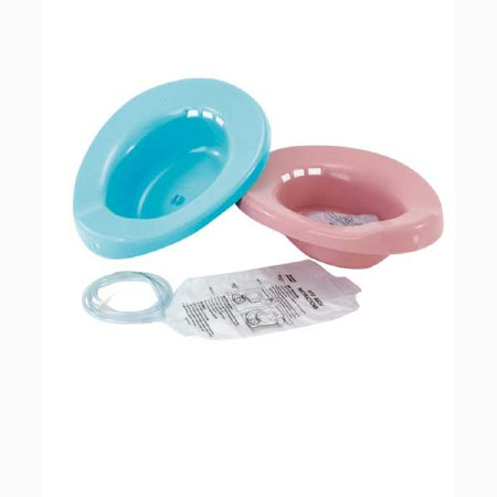 Medegen Medical Products - Sitz Bath Elongated Dusty Rose Polypropylene 2000 mL Bag Graduated, 500 mL Increments up to 2000 mL - H995-10