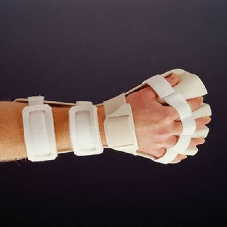 Rolyan - Anti-Spasticity Ball Splint Preformed Thermoplastic Right Hand Beige Medium - A419304