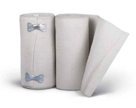 Sure Wrap - Elastic Bandage 3 Inch X 5 Yard High Compression Clip Detached Closure White NonSterile - MDS057003