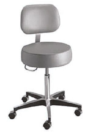 McKesson McKesson Exam Stool Backrest Pneumatic Height Adjustment 5 Casters Putty - 81-11001BUS403