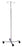 McKesson McKesson IV Stand Floor Stand 2-Hook 4-Leg, Dual-Wheel Nylon Casters, 22 Inch Epoxy-Coated Steel Base - 81-11300