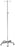 McKesson McKesson IV Stand Floor Stand 2-Hook 5-Leg, Dual-Wheel Nylon Casters, Cast Aluminum Base - 81-11350