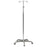 McKesson - IV Stand Floor Stand 2-Hook 5-Leg, Dual-Wheel Nylon Casters, Cast Aluminum Base - 81-11350