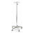 McKesson - IV Stand Floor Stand 4-Hook 5-Leg, Dual-Wheel Nylon Casters, Cast Aluminum Base - 81-11360