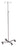 McKesson McKesson IV Stand Floor Stand 2-Hook 4-Leg, Rubber Wheel, Ball-Bearing Casters, 22 Inch Epoxy-Coated Steel Base - 81-43403