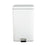 McKesson - Trash Can with Plastic Liner 32 Quart Square White Steel Step On - 81-35266