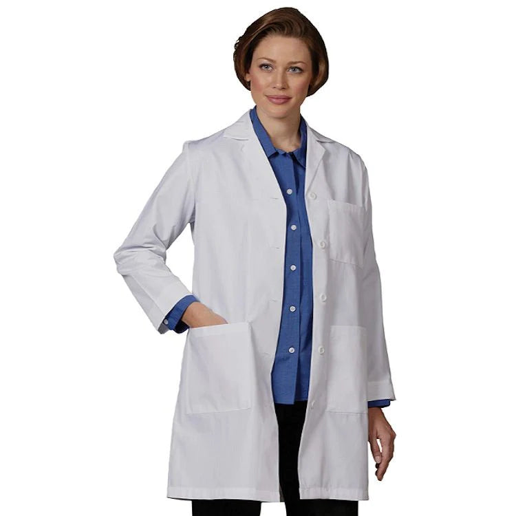 Fashion Seal Uniforms - Lab Coat White Small Knee Length Reusable - 407-S