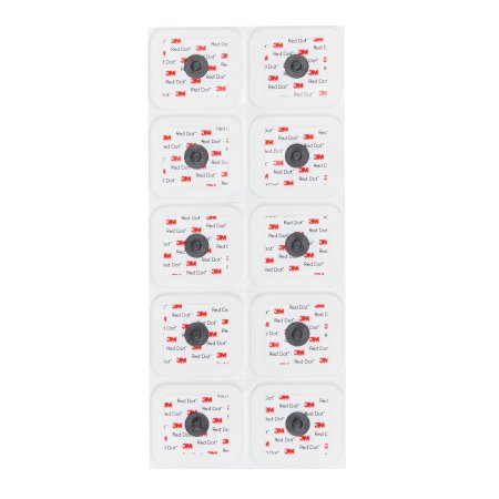 3M Red Dot - ECG Snap Electrode Monitoring Radiolucent Foam Backing 5 per Pack - 2570-5