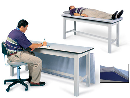 Hausmann Combination Treatment/Work Table/Desk - 72" x 24" x 32". - 4082