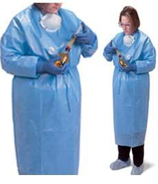 Cardinal ChemoPlus Chemotherapy Procedure Gown Medium Unisex NonSterile Light Blue - DP5003G