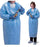 Cardinal ChemoPlus Chemotherapy Procedure Gown Medium Unisex NonSterile Light Blue - DP5003G