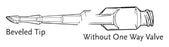 Medtronic-Neurological DLP Vessel Cannulae Clear Body, 3 mm, 2 Inch Length, Beveled Tip, Threaded End, Female Luer - 30007