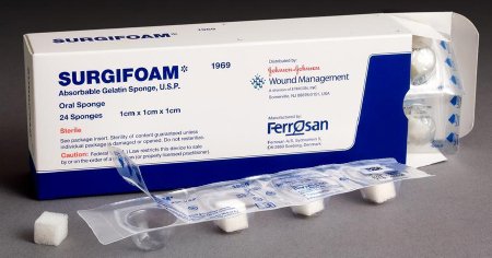 J & J Healthcare Systems Surgifoam Absorbable Gelatin Sponge Porcine Gelatin Porcine Gelatin - 1973
