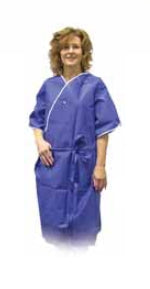 Precept Medical Products Patient Robe Unisex One Size Fits Most Blue - 5558