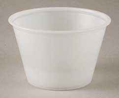 Saalfeld Redistribution Fabri-Kal Souffle Cup 5.5 oz. Translucent Plastic Disposable - 9500518