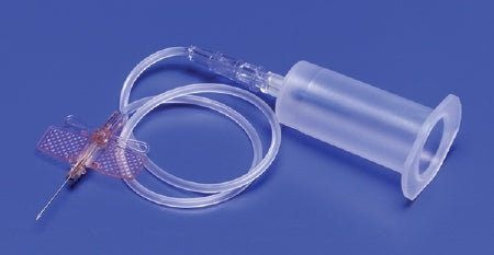 Cardinal Monoject Angel Wing Blood Collection Set with Holder 25 Gauge 3/4 Inch Needle Length Safety Needle 12 Inch Tubing Sterile - 8881225273
