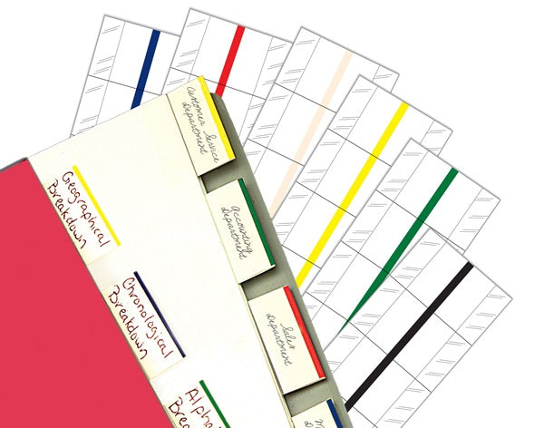Tabbies 1" Erasable Write-on Index Tabs - 1"W - 1/2", - 10 pack per Box