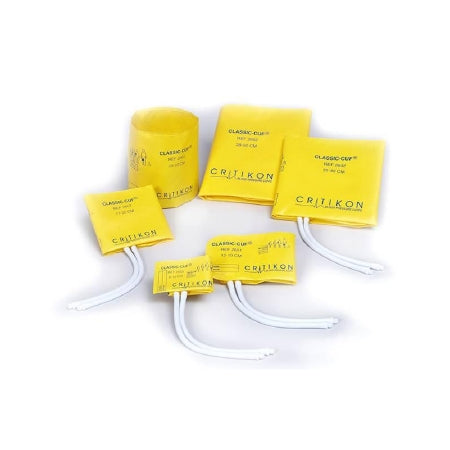 GE Healthcare Classic-Cuf Blood Pressure Cuff, 2 Tube Bladder Adult Limb Medium 23 - 33 cm Vinyl - 2602