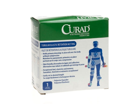 Curad - Elastic Net Retainer Dressing Tubular Rayon / Polyester Knit 11 Inch X 25 Yard Size 4 White Large Hand / Arm / Leg / Foot NonSterile - NONNET04