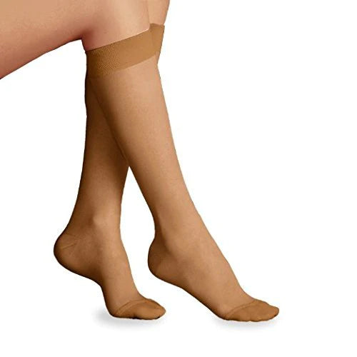 JOBST Ultrasheer - Compression Stocking Knee High Small Silky Beige Closed Toe - 119328