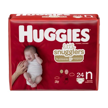 Kimberly Clark Huggies Little Snugglers Baby Diaper Pull On Newborn Disposable Heavy Absorbency - 52238