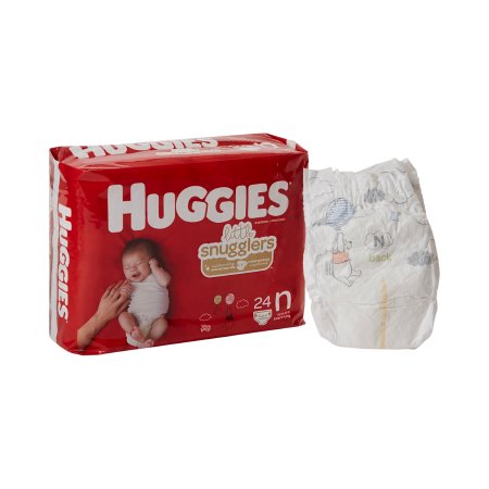 Huggies Little Snugglers - Unisex Baby Diaper Newborn Disposable Heavy Absorbency - 52238
