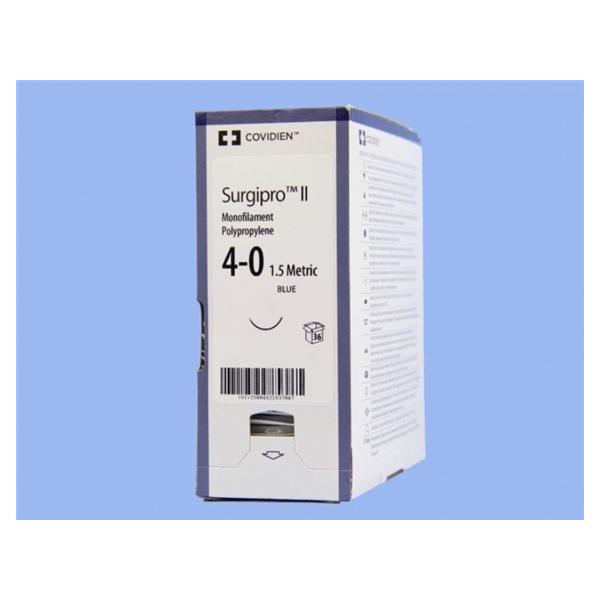 Medtronic MITG-Covidien Suture 4-0 Polypropylene Pc-12 Surgipro Blue 18" Monofilament 36/Ca - SP1644