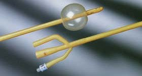 Bard Bardex Foley Catheter 3-Way Standard Tip 30 cc Balloon 18 Fr. Latex - 0167V18S