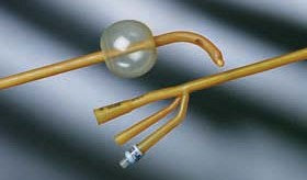 Bard Bardex Foley Catheter 3-Way Standard Tip 30 cc Balloon 20 Fr. Latex - 0167V20S