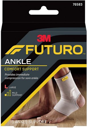 3M Ankle Support  Futuro Comfort Lift Large Pull-On Left Or Right Foot - 76583ENR