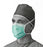 Medline - Surgical Mask Anti-fog Adhesive Pleated Tie Closure One Size Fits Most Green NonSterile Not Rated Adult - NON27371A