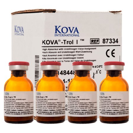 KOVA-Trol I - Urinalysis Control Urine Dipstick Testing High Abnormal Level with Urobilinogen 4 X 15 mL - Kova International - 87334