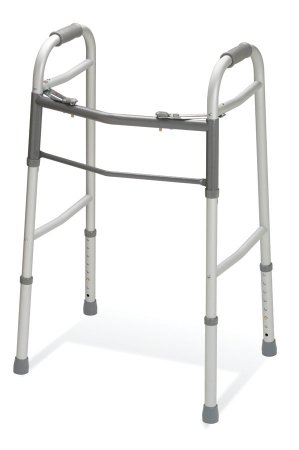Guardian Premium Easy Care - Dual Release Folding Walker Adjustable Height Aluminum Frame 300 lbs. Weight Capacity 32-1/2 to 39-1/2 Inch Height - G30757W