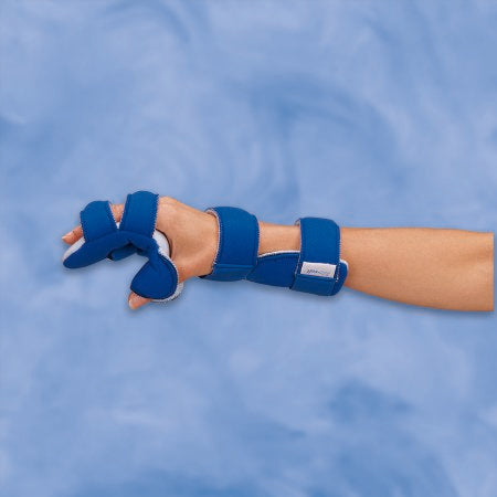 LMB Air-Soft - Resting Hand Splint Aluminum / Foam Right Hand Blue Small - 325BR