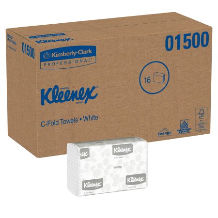 Kimberly Clark Paper Towel Kleenex C-Fold 10-1/8 X 13-3/20 Inch - 1500